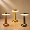 Lexion Nova rechargeable table lamp variants on a premium studio background