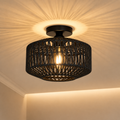 Lexion Paperweave 30 single ceiling lamp on a clean warm premium background